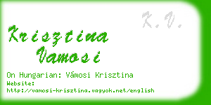 krisztina vamosi business card